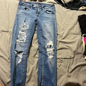 American Eagle ne(x)t level stretch ripped jeans